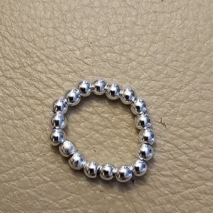 Classic Sterling Silver Beaded Toe Ring